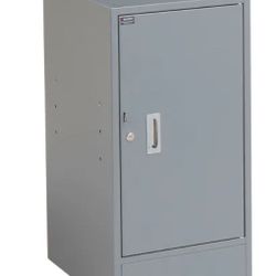 Global Industrial Steel Cabinet Pedestal, 15.75” W x 20" Gray