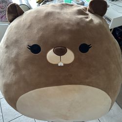 Giant Gardenia Groundhog Beaver Squishmallows 25”x30”