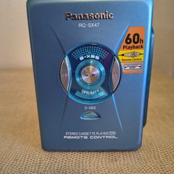 Panasonic RQ-SX47 Portable Cassette Player With Control Remote