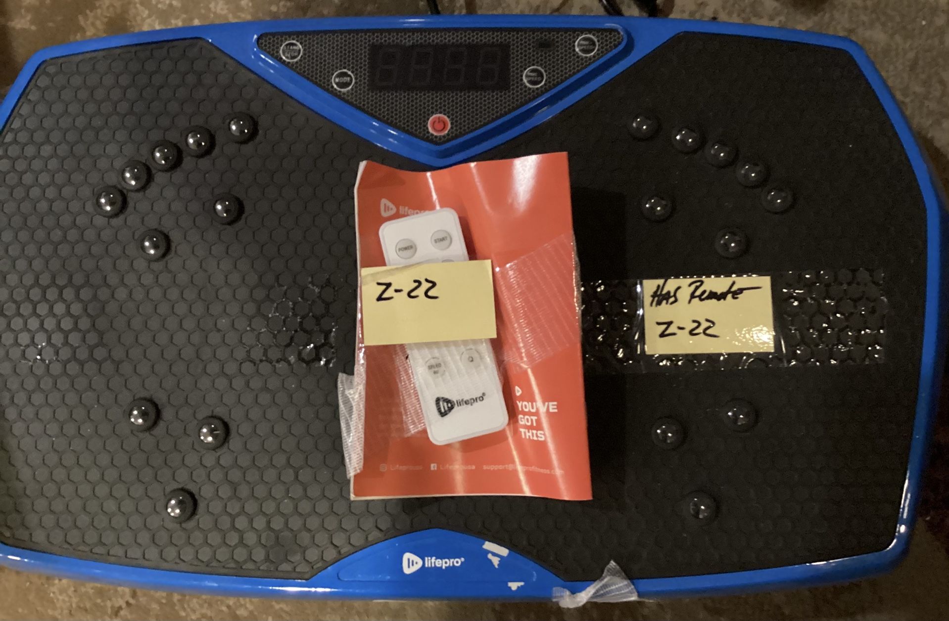 Lifepro vibration vibrating plate with manual and remote