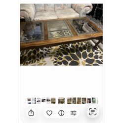 Large Oak Coffee Table