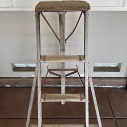 Old Vintage Antique Wood Ladder