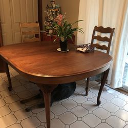 Solid wood antique table