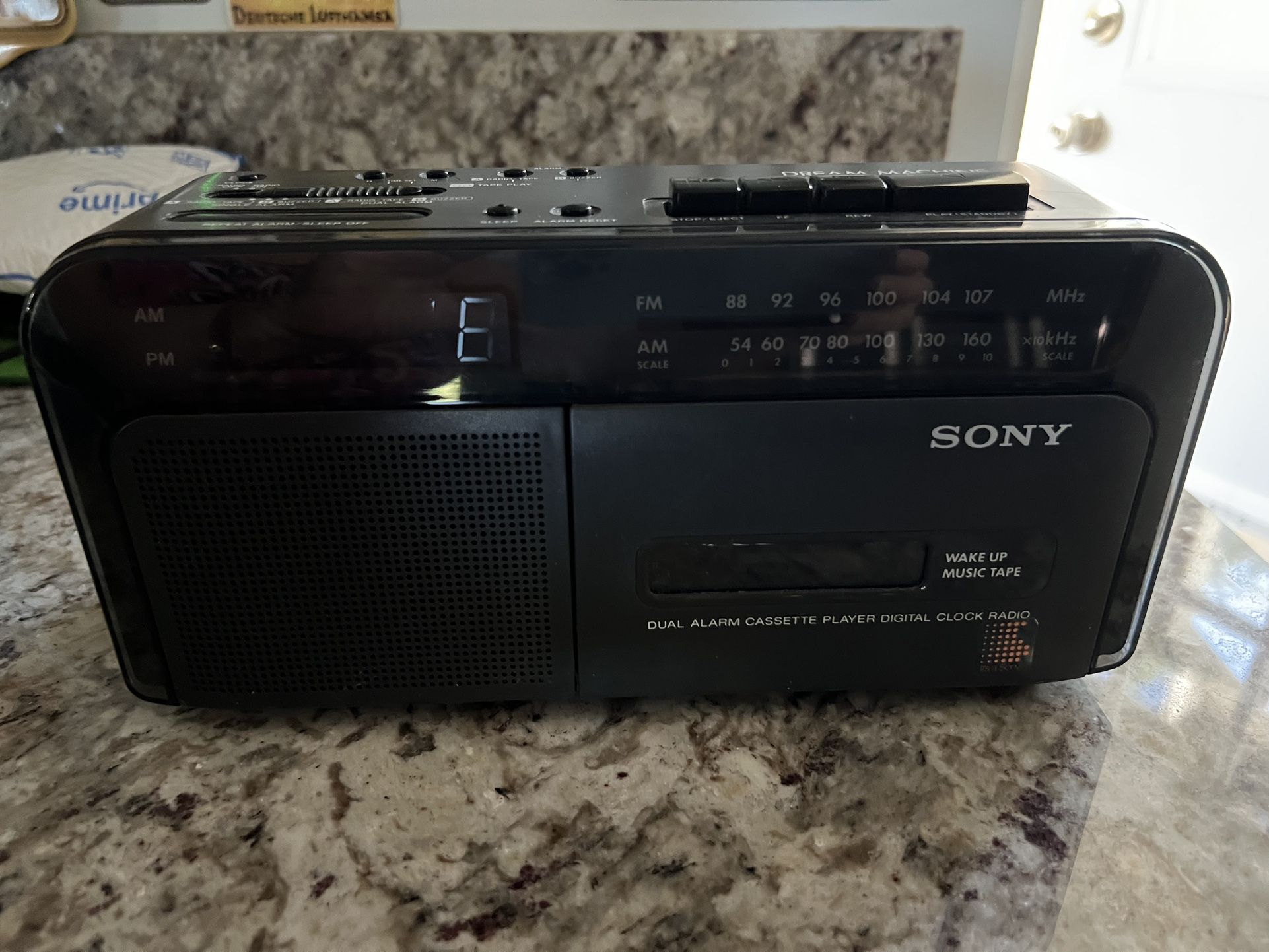 Sony Dual Alarm Cassette Player Clock Radio