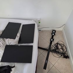 Triple 24” Asus Monitor Setup + Heavy Duty Echogear 3-Display Stand