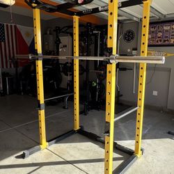 Squat Rack With 45lbs Barbell 