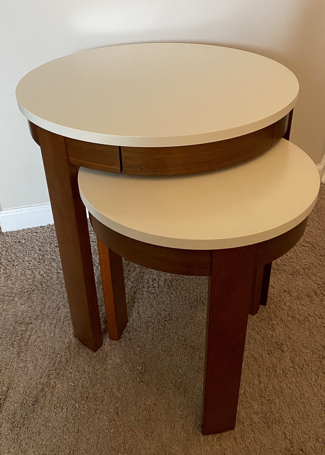 Set of two side/end-tables from Crate&Barrels
