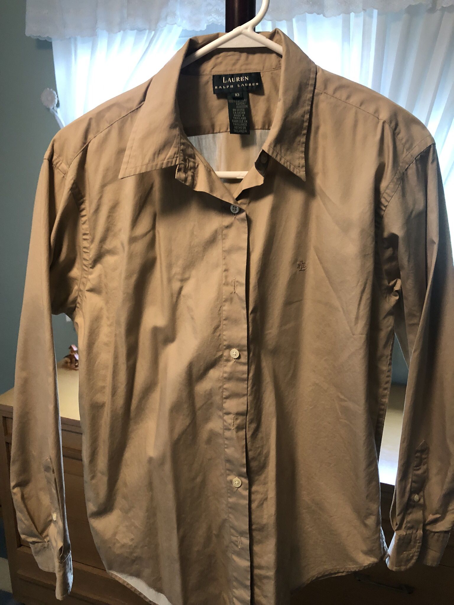 Lauren Ralph Lauren Women’s Cotton Button Down Shirt 