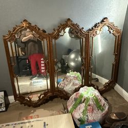 3 panel mirror for sale
