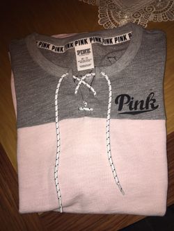 Pink Grey/ pink Tone Lace Shirt