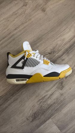 Jordan 4, black white yellow, size 9.5