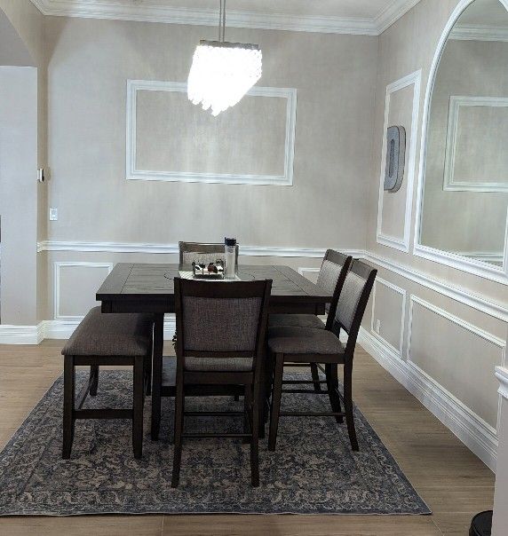 Bar Height Table With 4 Chairs And Bench