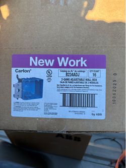 2 gang new work box