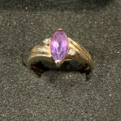 Gold Amethyst Ring