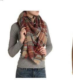 Plaid scarf