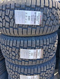 33x12.50R20LT Arisun A/T Set Of 4 New Tires