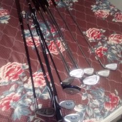 Golf Clubs Several Different Brands 