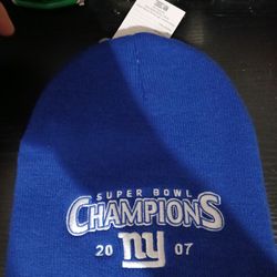 Brand New..New York Giants SUPER BOWL CHAMPIONS BEANIE 