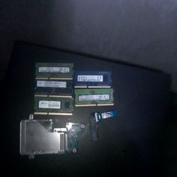 Ram Circuit Boards 8gb, (3)4gb, (1)1gb And Extra Laptop Parts Available