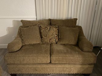 Sofa home furniture, TV shelf with TV and mirror