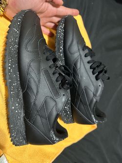 Reebok Classic Leather Ripple White Speckled sneakers Men Black