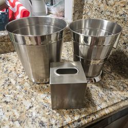 Stainless Steel Bathroom Set – 3 Pieces