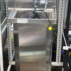 Stainless eyewash/ hand sink