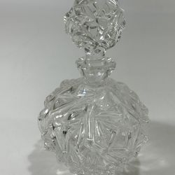 Vintage Tiffany & Co Rock Cut Perfume Bottle With Stopper ~ Very Good Condition