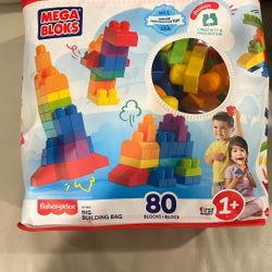 Mega Bloks From Fisher Price 80 Blocks Age 1+