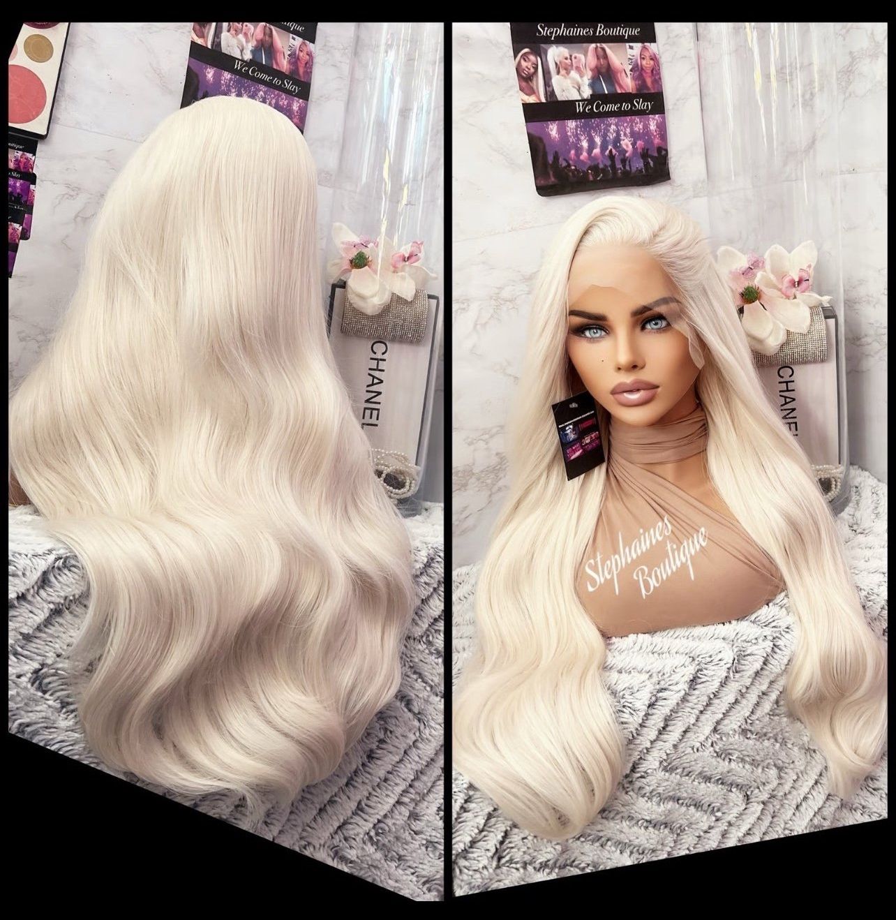 Human Hair Blended Lace Front Wig
