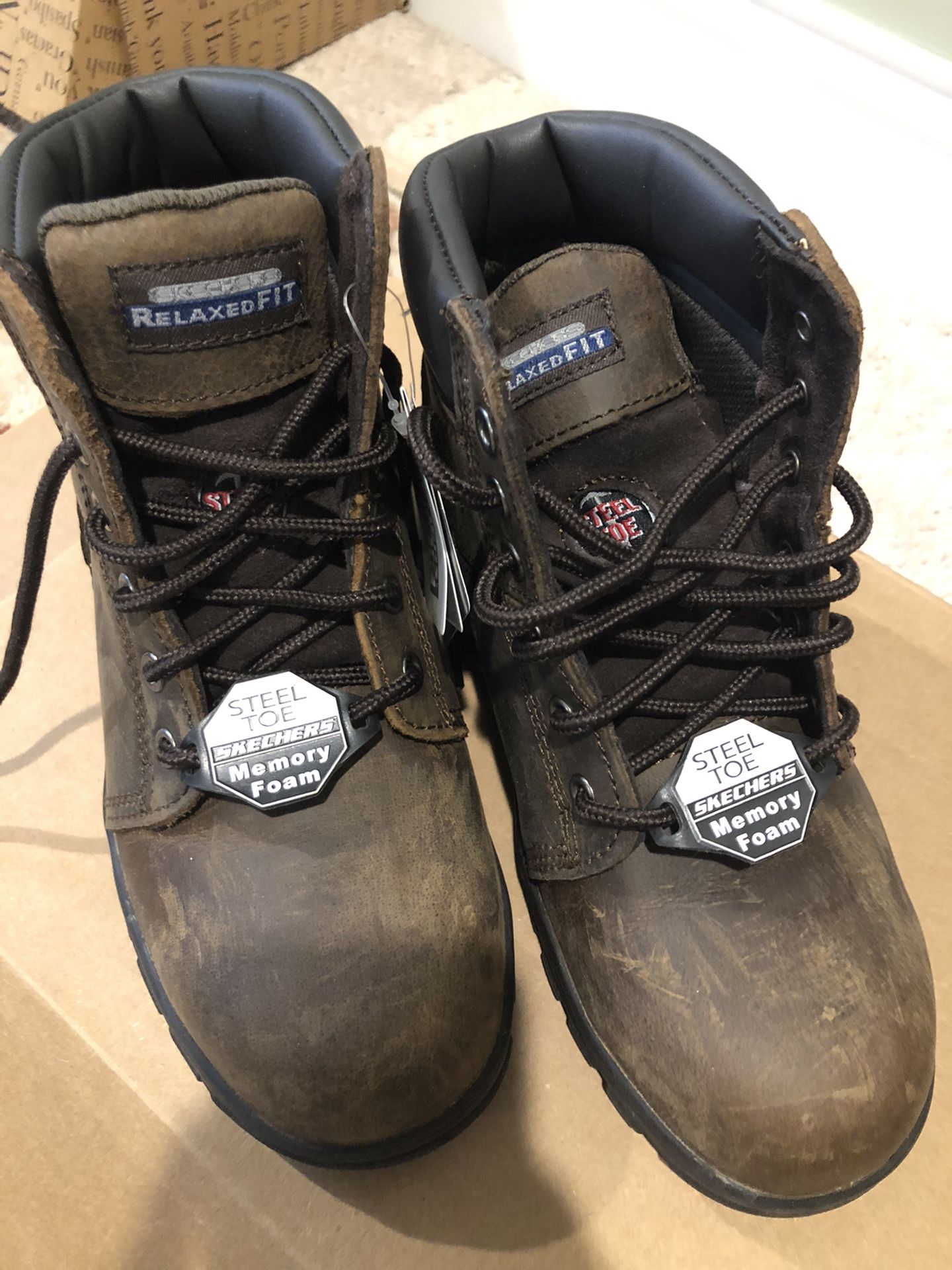 Brand New Sketchers For Work Women’s Peril Steel Toe Boot
