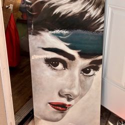 Audrey Hepburn Glam Glossy Wall By Frank Ritter