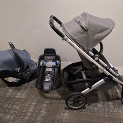 Uppababy CRUZ V2 stroller Toddlerseat And Mesa Max Car Seat