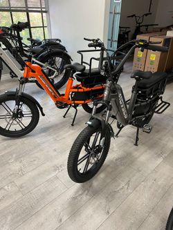 Brand New HOVSCO HovCart Family E-Bike 20" Fat Tire Cargo E-Bike (ORANGE, GREY)