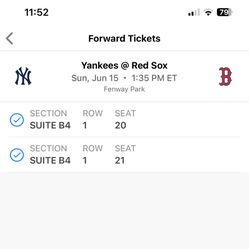 Yankees Vs Redsox suite Tickets 06/15