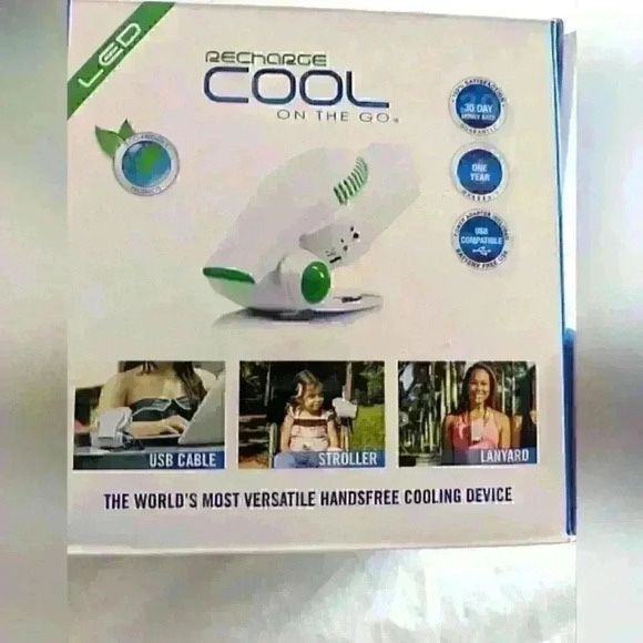Cool on the Go  revolutionary rechargeable personal cooling system - new in box 