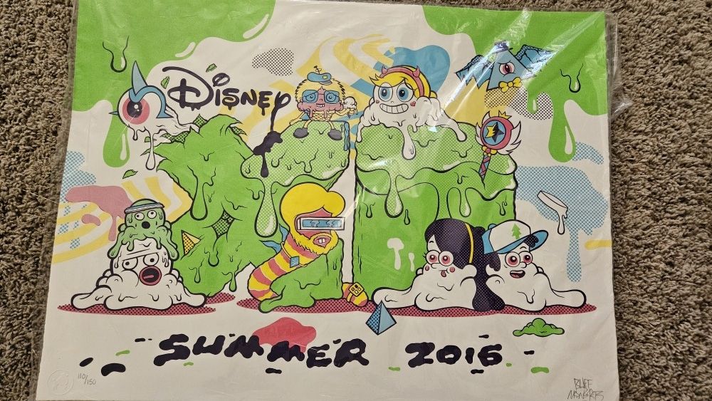 Disney XD Buff Monster Signed/ Numbered Serigraph