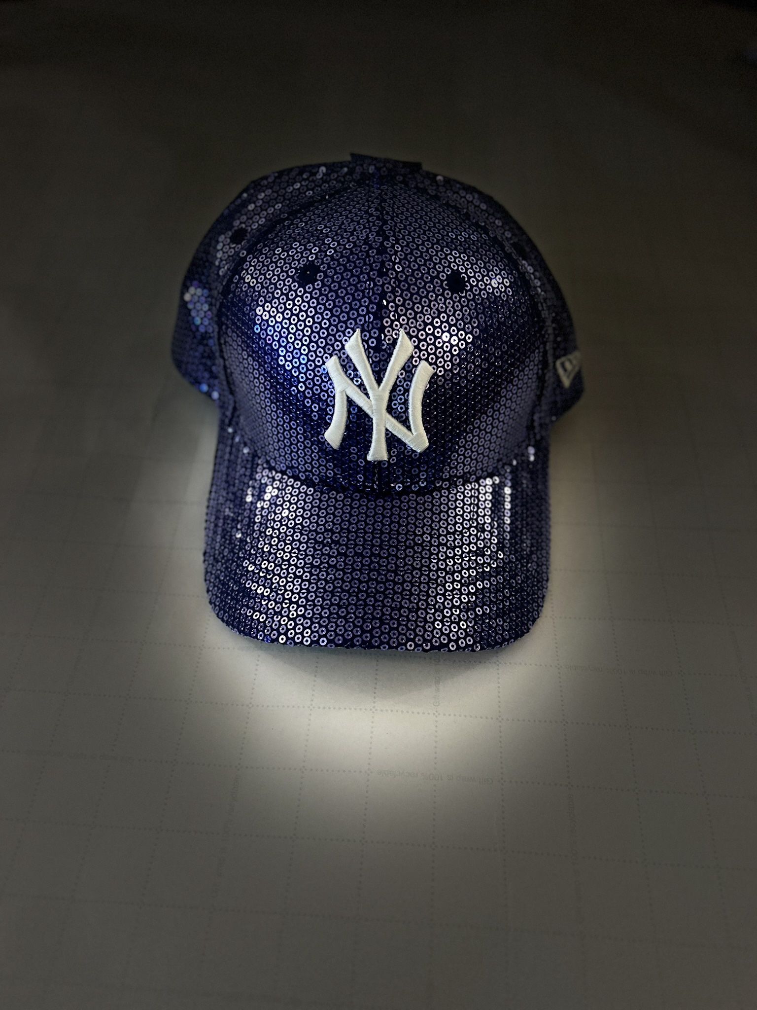 SHINY BLUE NEW YORK YANKIES HAT