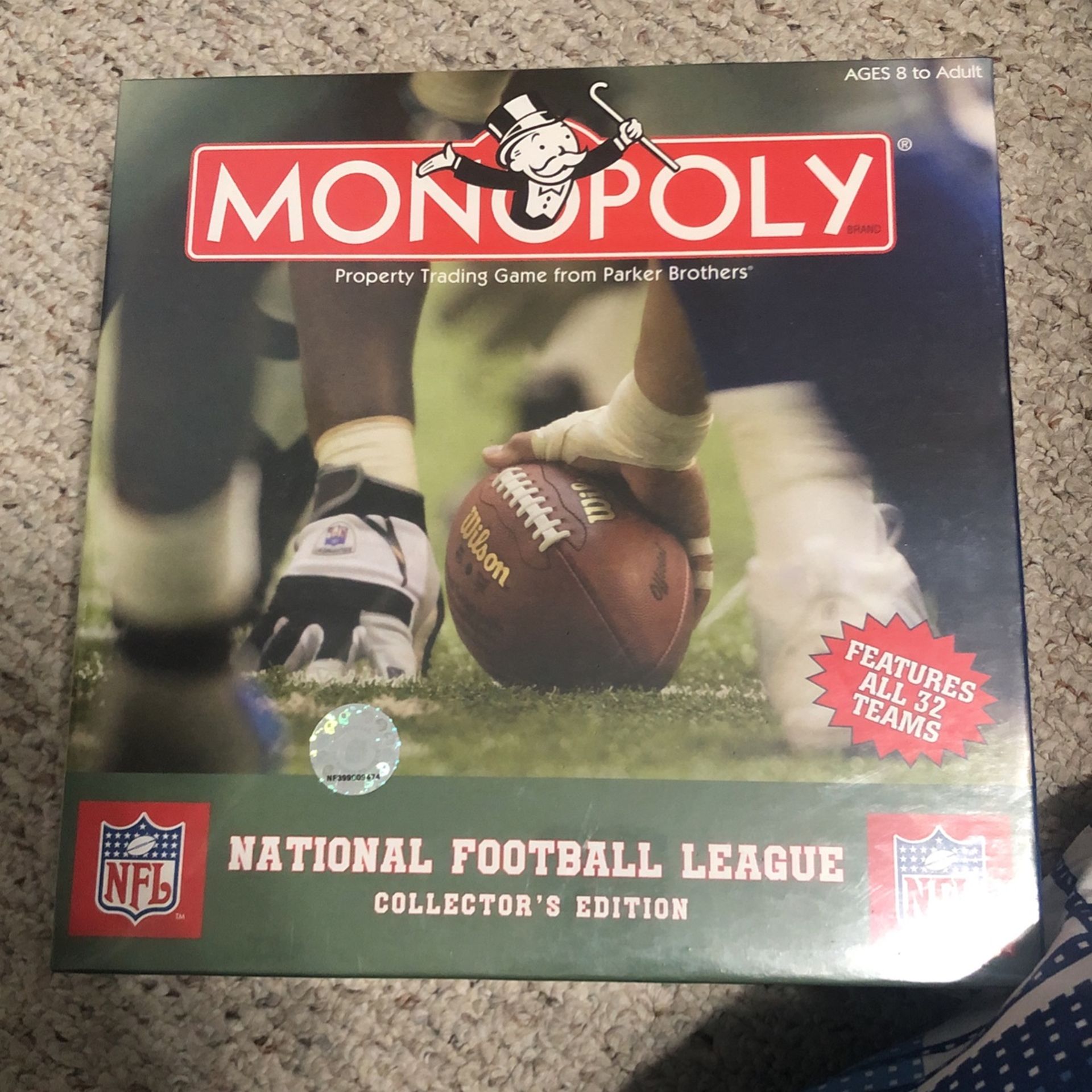 NFL Monopoly Board Game
