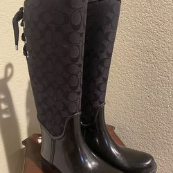 COACH RAIN BOOTS