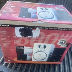 New 3 Pc Subwoofer Speaker System