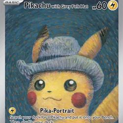 Pikachu with Grey Felt Hat Pokemon • Scarlet & Violet