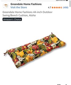 Greendale Home Fashions 44-Inch Outdoor Bench Cushion