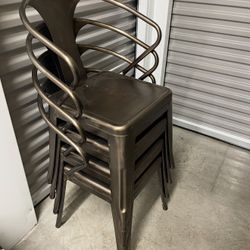 Brand New Set of 4 Metal Chairs 