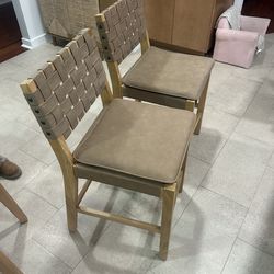 TWO Counter height Nathan James kitchen chairs