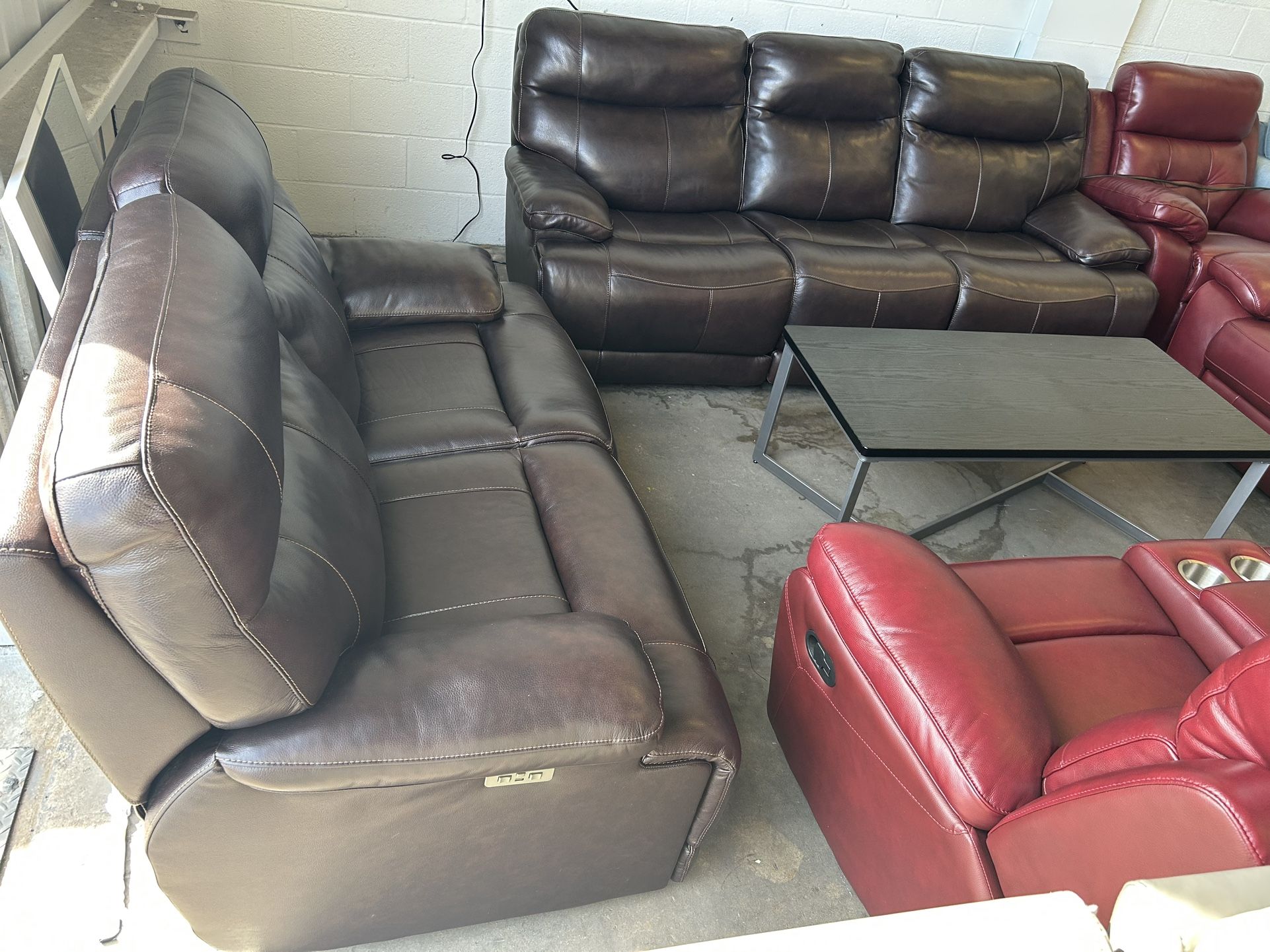 Leather Sofa And Love Seat Recliner