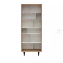 Rakel Bookcase , Oak/White