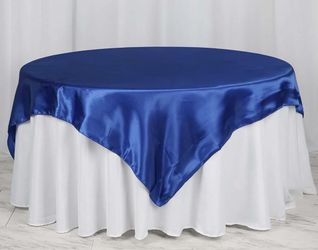 Blue Overlay Satin 