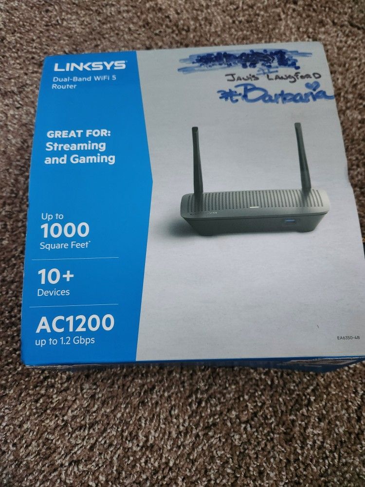 Linksys Dual Band Wifi 5 Router
