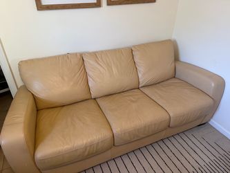 Genuine Italian leather couch